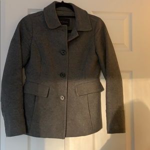 Grey wool coat